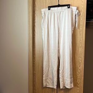 H&M drawstring wide leg dress slack